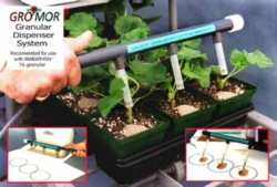 Granular dispenser for measuring chemical, powder