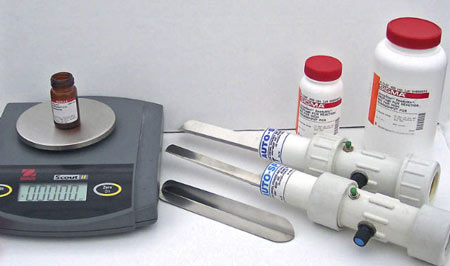 chemical measuring spatular
